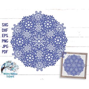 Snowflake Mandala Cut File