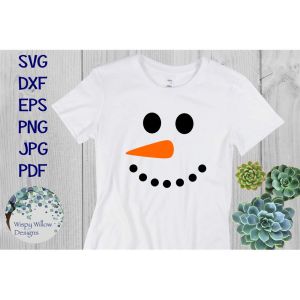 Snowman Faces Cut File