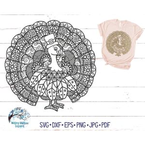 Turkey Zentangle Cut File