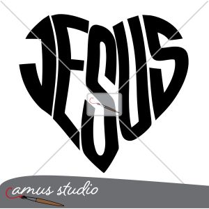 Jesus Heart Cut File