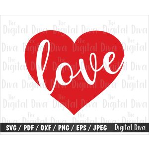 Love Heart Cut File