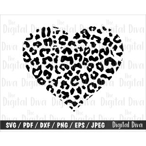 Leopard Heart 2 Cut File