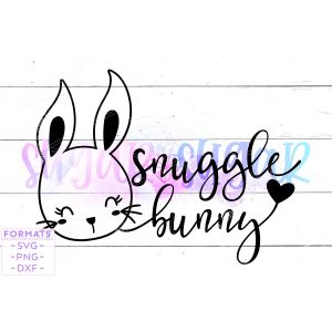 Snuggle Bunny Baby Girl Easter Cut File