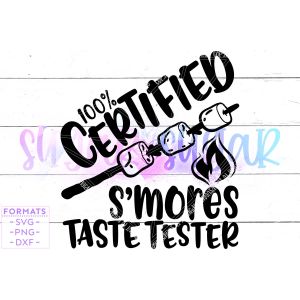 Smores Taste Tester Camping Cut File