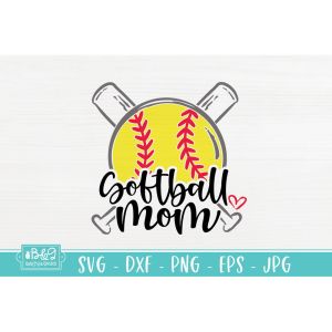 Softball Mom 05 Cut File