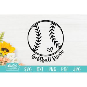 Softball Mom Cut File