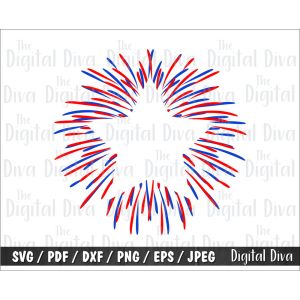 Star Firework Cut File