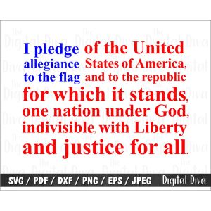 I Pledge Allegiance Cut File