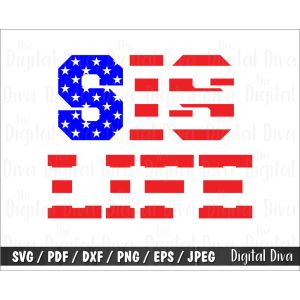 Sis Life Flag Cut File