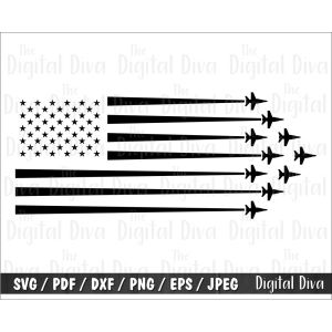 Flag Jets 2 Cut File