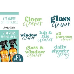 Cleaning Spray SVG Bundle Vol 2 Cut File