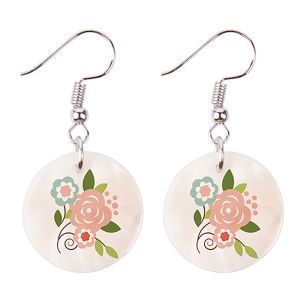 CIRCLE SHELL EARRINGS