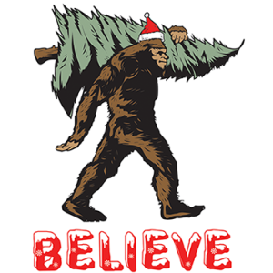 BELIEVE CHRISTMAS SASQUATCH