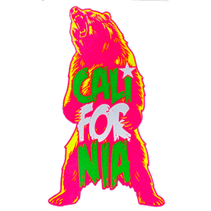 CALIFORNIA BEAR NEON PINK