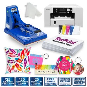 SUBLIMATION PACKAGE WITH TRANSPRO HEAT PRESS