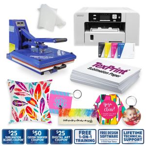 SUBLIMATION PACKAGE WITH TRANSPRO HEAT PRESS