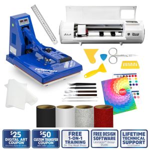 TRANSPRO HEAT PRESS AND JULIET CUTTER STARTER PACKAGE