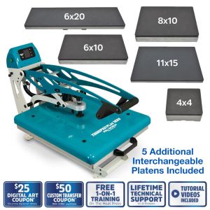 TRANSPRO PLUS 16X20 HEAT PRESS + PLATENS