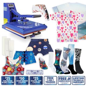 SILKY SOCKS VARIETY PACK + TRANSPRO HEAT PRESS