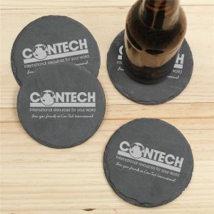 ENGRAVED SLATE COASTERS - SET OF 4