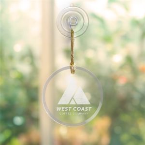 ENGRAVED ROUND GLASS ORNAMENT- SMALL