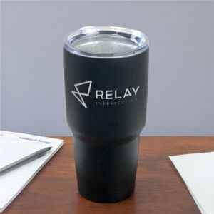 ENGRAVED MATTE BLACK TUMBLER