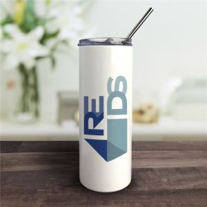 PERSONALIZED TUMBLER WITH STRAW