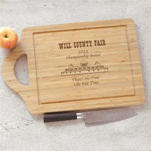 ENGRAVED BAMBOO CHEESE CARVING BOARD - SMALL
