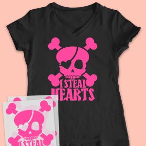 1-Color Neon Custom Heat Transfer