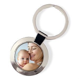 ROUND METAL KEYCHAIN