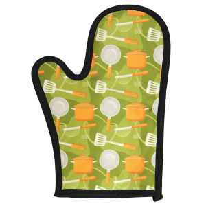 CANVAS OVEN MITT WITH RUBBER