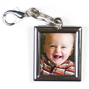 RECTANGLE FRAME KEYRING  - 2 SIDED