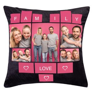 15 PANEL HEART PATTERN PLUSH SUBLIMATION PILLOW CASE 15"