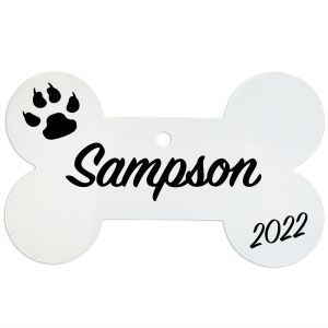 DOG BONE ORNAMENT - 2 SIDED