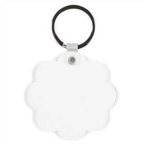 FLOWER HARDBOARD KEYCHAIN