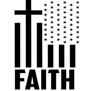 FAITH FLAG-BLACK