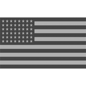 GREY AMERICAN FLAG