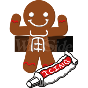 GINGERBREAD MAN ICING ABS