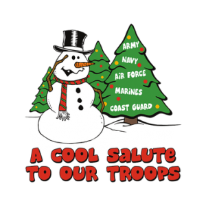 COOL SALUTE TO OUR TROOPS SNOW