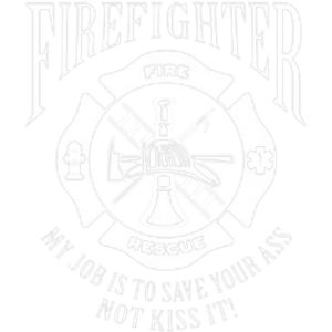 U.S. FIREFIGHTER JOB WHITE INK