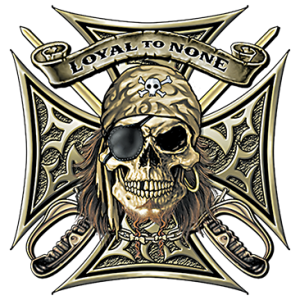 LOYAL TO NONE~PIRATE SKULL   17