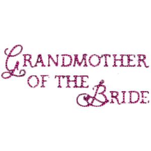 GRANDMOTHER OF THE BRIDE RHINESTUDS