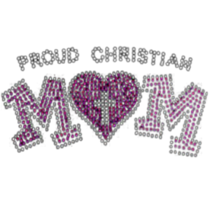 CHRISTIAN MOM RHINESTUD