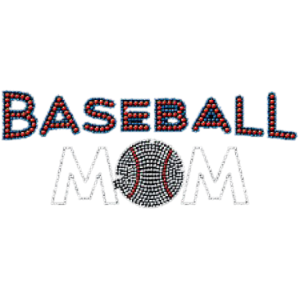BASEBALL MOM RHINESTONE