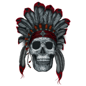 INDIAN DAY OF THE DEAD SKULL