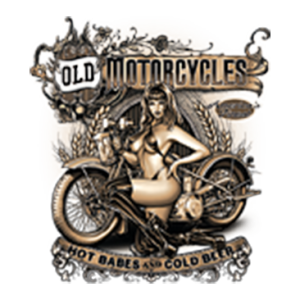 OLD MOTORCYCLE HOT BABES COLD