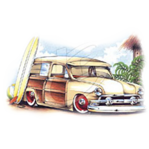 SURFIN WOODY  (pull 2 pcs)
