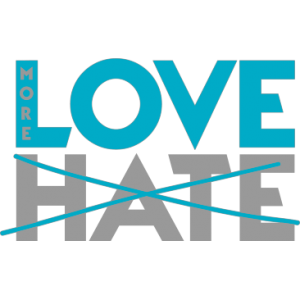 MORE LOVE NOT HATE BLUE
