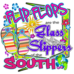 FLIP FLOPS GLASS SLIPPER NEON