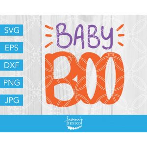 Baby Boo Words Cut File